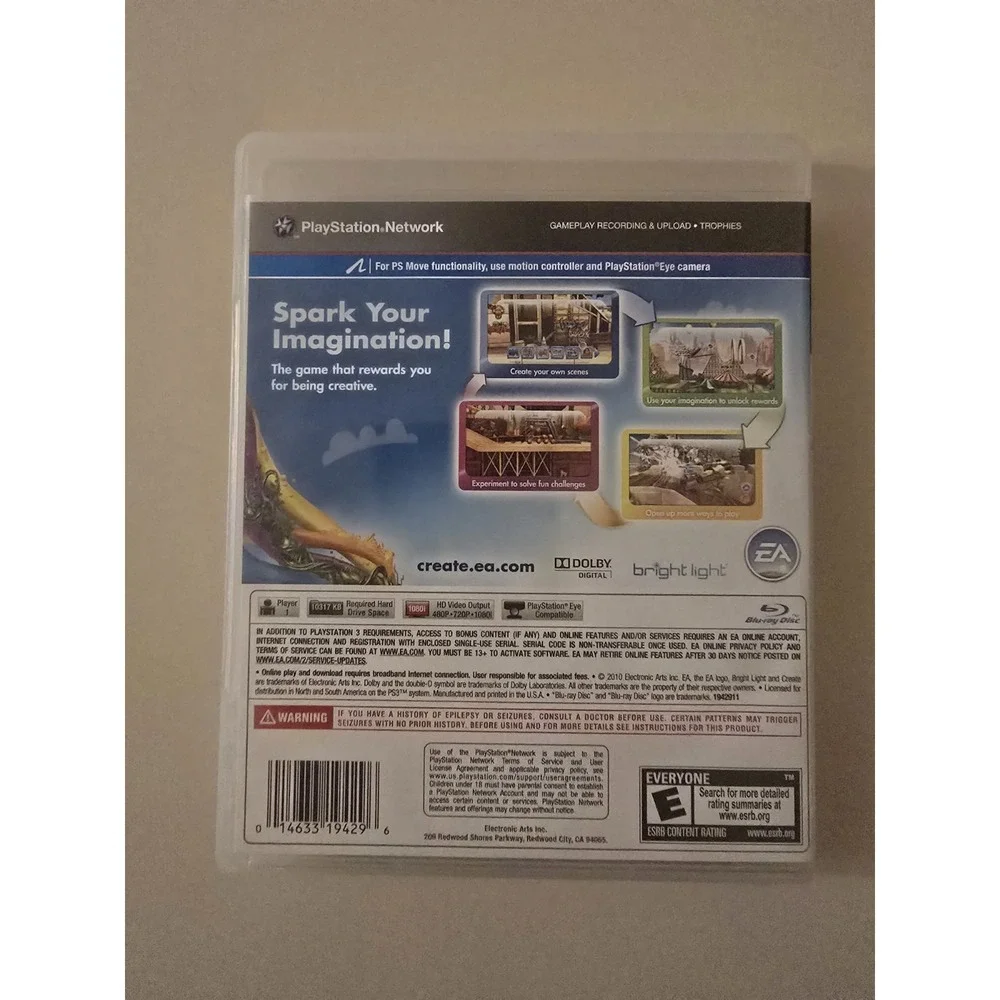 Create (Sony PlayStation 3, 2010) PS3 CIB Complete